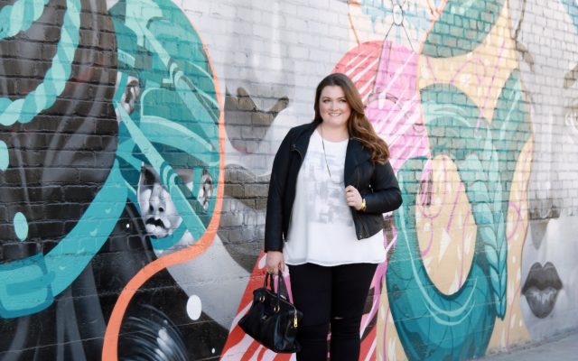 Lovely in LA Leather Black Moto Jacket Plus Size Fashion Lane Bryant