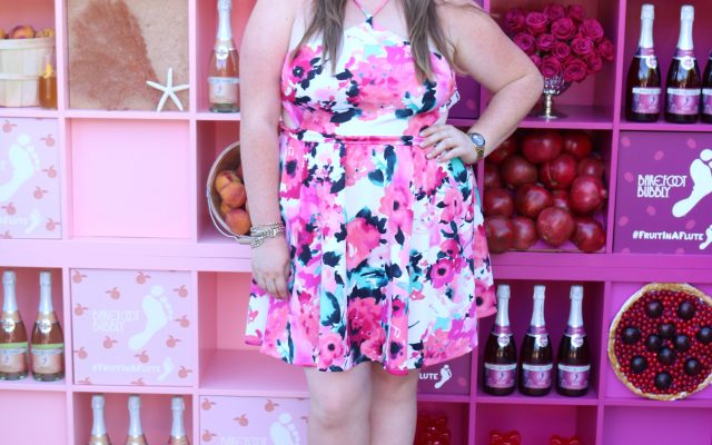 lovely in la debshops floral cutout dress los angeles beverly hills plus size blogger lifestyle blogger
