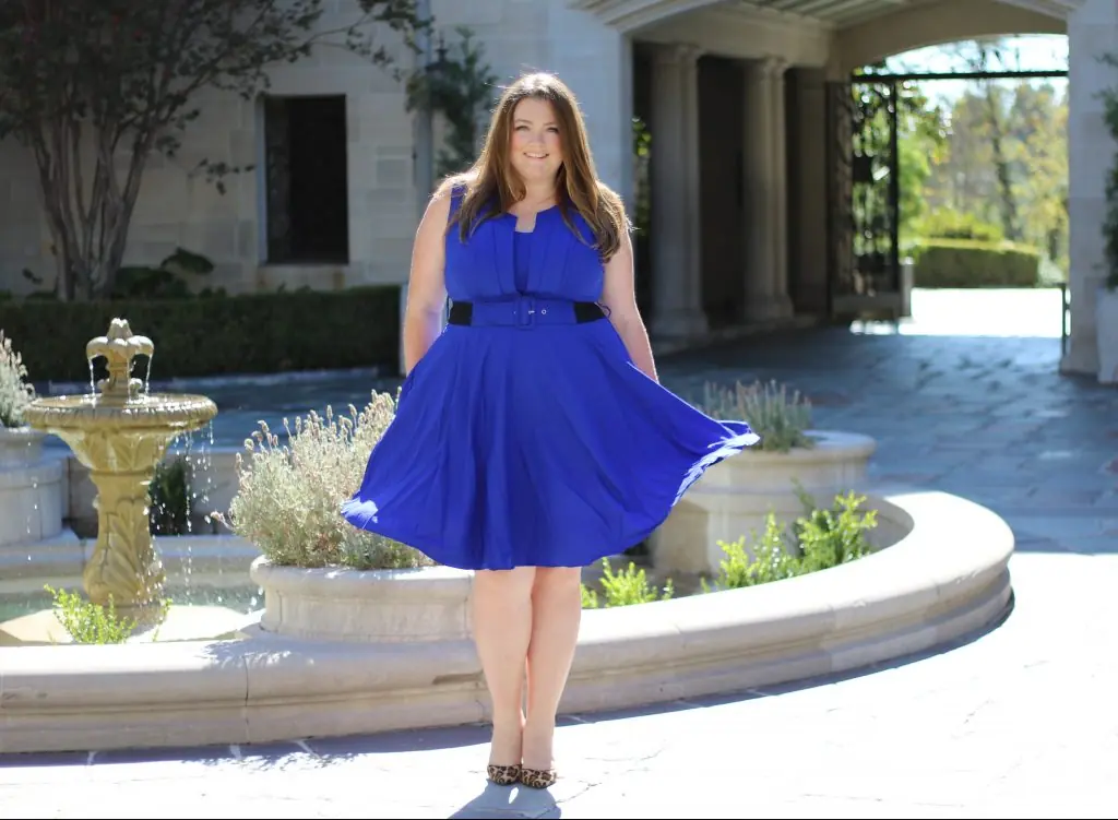 City Chic Plus Size Cobalt Veronica Vintage Dress