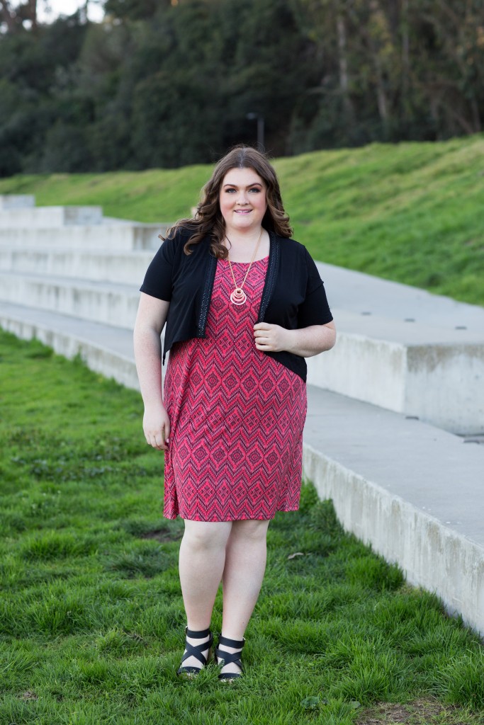 lovely in la catherines plus sizes topper dress fashion blogger san francisco bay bridge los angeles 