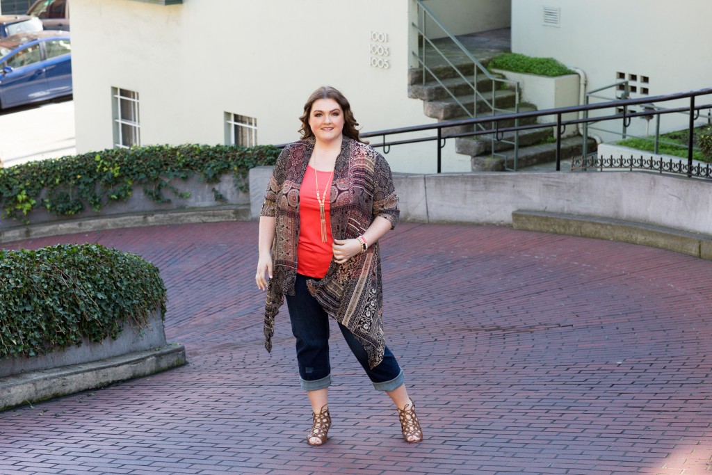 lovely in la lombard street san francisco catherines plus sizes kimono topper blogger