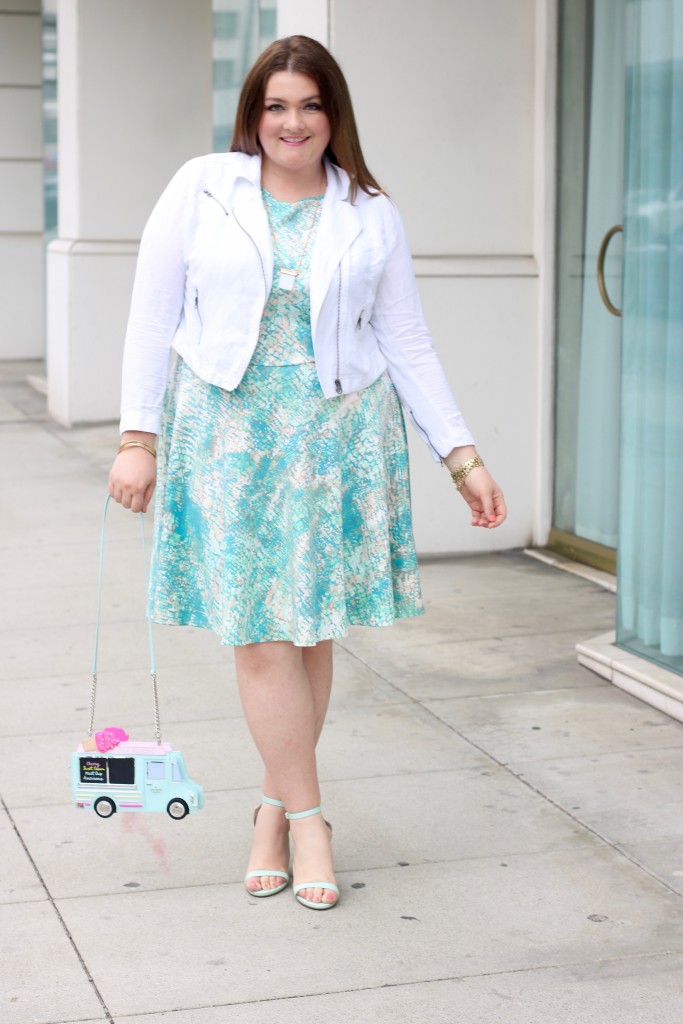 lovely in la kate spade flavor of the month fashion to figure top plus size blogger spring scuba dress los angeles beverly hills