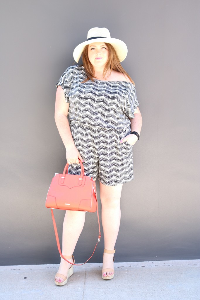 lovely in la top plus size blogger romper gwynnie bee los angeles fashion rebecca minkoff