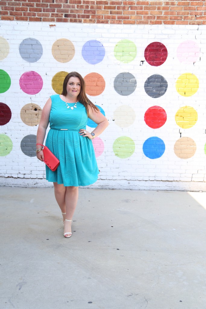 Lovely in LA Gwynnie Bee Free Trial  Los Angeles Top Plus Size Blogger Fit and Flare Dress