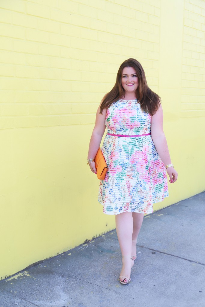 lovely in la gwynnie bee subscription box fit and flare dress top plus size blogger los angeles