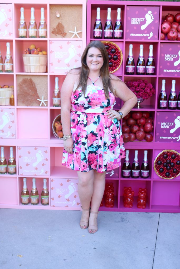 lovely in la debshops floral cutout dress los angeles beverly hills plus size blogger lifestyle blogger