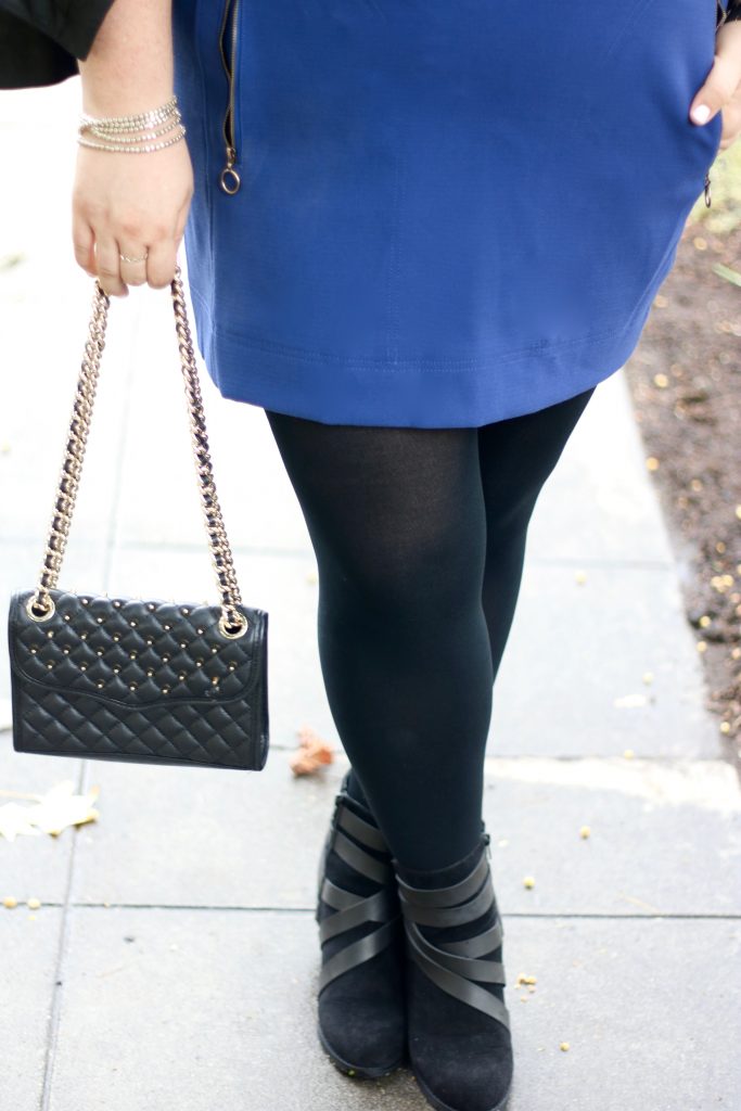 lovely in la just my size blackout tights fall fashion booties top plus size bloggers los angeles