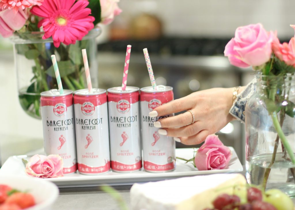 barefoot wine in a can rose spritzer