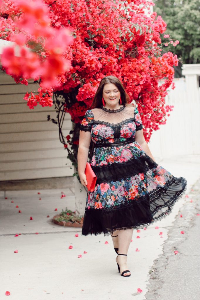 tadashi-shoji-plus-size-dresses-tea=length