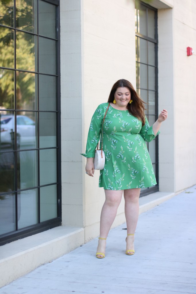 loft-green-flowerbranch-shirtdress-plus-size